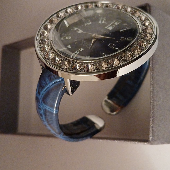 2178554-10. STRADA Austrian Crystal Cuff Watch STS Back - Picture 8 of 8